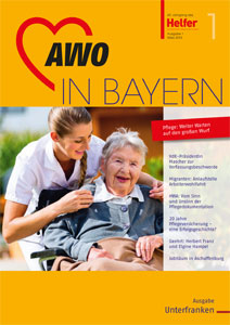 Mitgliedermagazin AWO in Bayern 1/2015 - Cover des Magazins