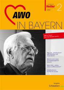 Mitgliedermagazin AWO in Bayern 2/2016 - Cover des Magazins